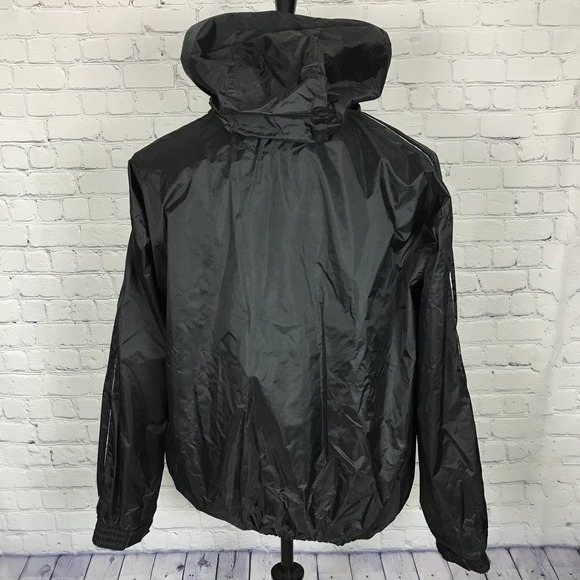 TITLE Boxing Black White Pullover Windbreaker Jacket | Mens XL - Picture 3 of 5